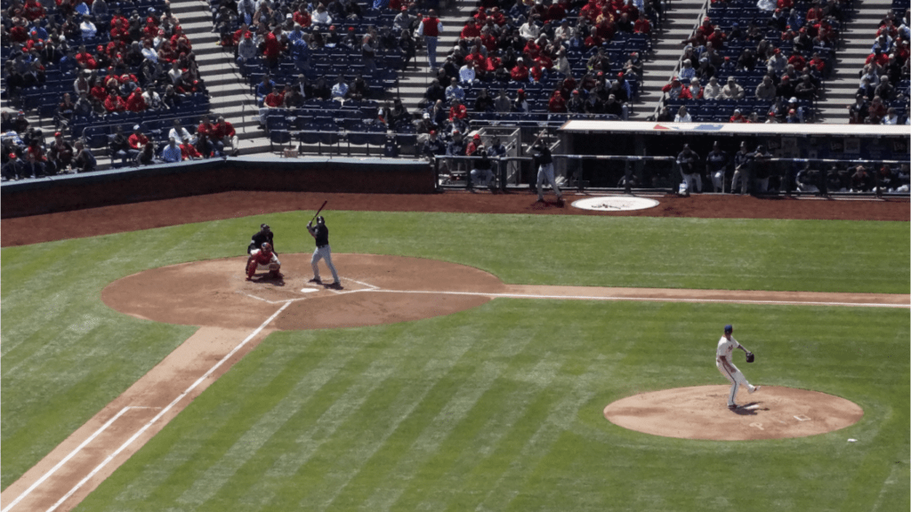  Baseball on field