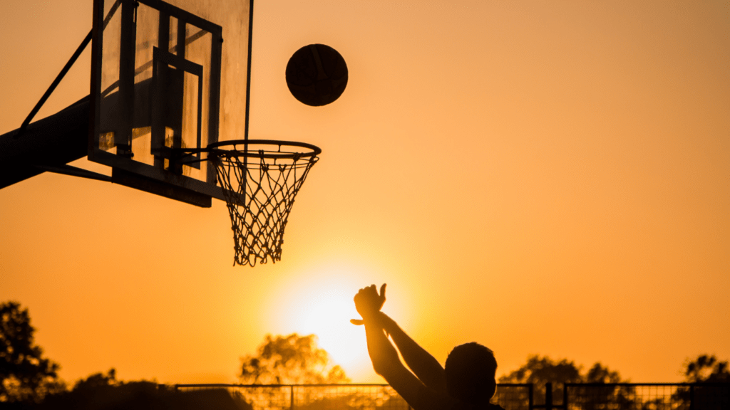 Man Playing Basketball