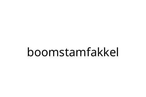 boomstamfakkel