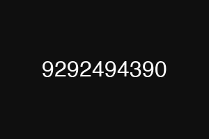 9292494390