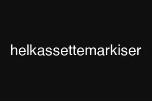 helkassettemarkiser