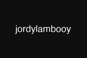 jordylambooy