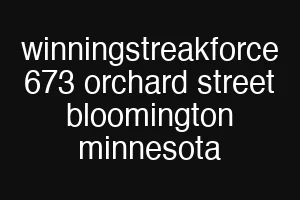 winningstreakforce 673 orchard street bloomington minnesota