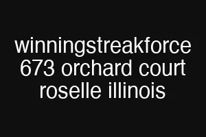winningstreakforce 673 orchard court roselle illinois
